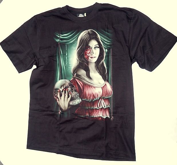 Značkové tričko Dívka gothic