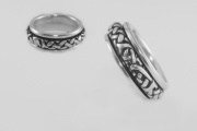 Stříbrný prsten Keltské uzly 