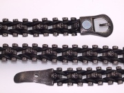 1 Náramek z chirugické oceli Lebky Black 2
