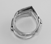 Stříbrný prsten Trio