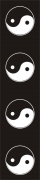 2. 1. Gumové unisex šle, kšandy motiv symbol Jing Jang