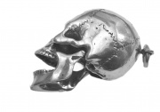 Masivní stříbrný šperk, přívěsek Lebka Hellagad