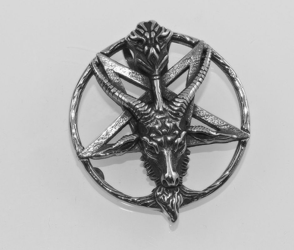 Přívěsek chirurgický ocel, Obrácený Pentagram Behemoth