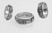 Stříbrný kroužkový prsten , motiv Draka