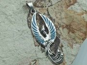 2. Stříbrný přívěsek, mystický bájný pták Fénix