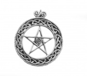 Stříbrný přívěsek - Pentagram 33