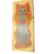 2, Dřevěný obraz, motiv Staroegyptská bohyně Bastet