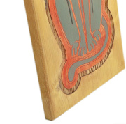 4. Dřevěný obraz, motiv Staroegyptská bohyně Bastet
