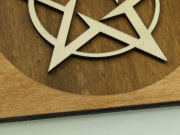 2. Dřevěná dekorace na stěnu, Pentagram