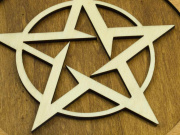 3. Dřevěná dekorace na stěnu, Pentagram