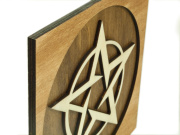 4. Dřevěná dekorace na stěnu, Pentagram