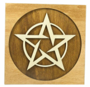 Dřevěná dekorace na stěnu, Pentagram