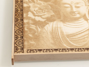 4. Dřevěný obraz na stěnu, motiv Buddha
