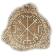Mystická dekorace Vegvisír River Laser Design