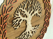 2. 1. Dřevěná nástěnná dekorace Strom Života.