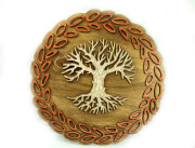 1. Dřevěná nástěnná dekorace Strom Života.