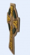 4. Dřevěná nástěnná plastika, Keltský kříž