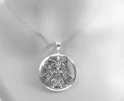 Stříbrný přívěsek Pentagram - Bafomet