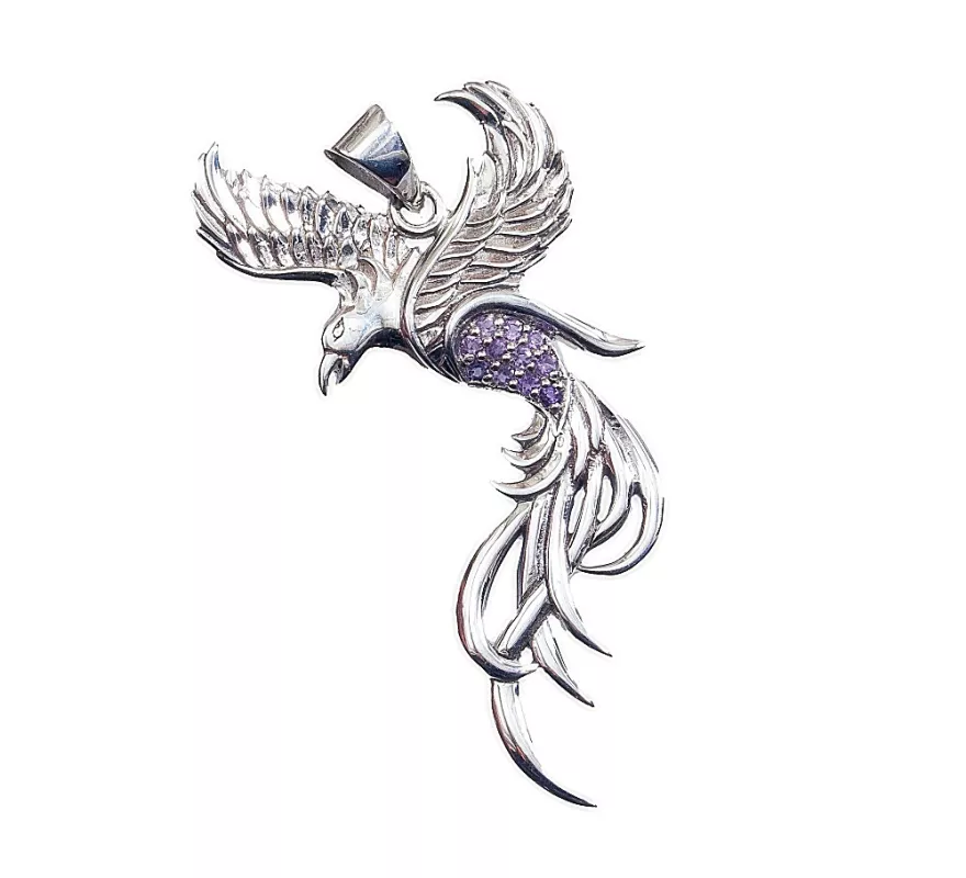 Stříbrný přívěsek, Pták Fénix