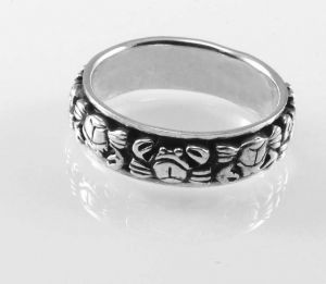 Stříbrný prsten Rak