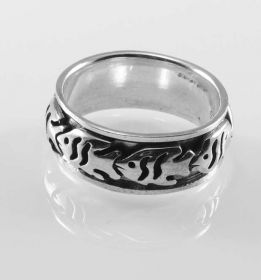 stříbrný prsten Pirane