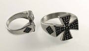 Ocelový prsten Maltézský prsten III.