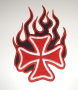 Nášivka Kříž v plamenech