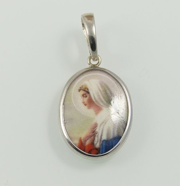 Stříbrný přívěsek Madonka No.05