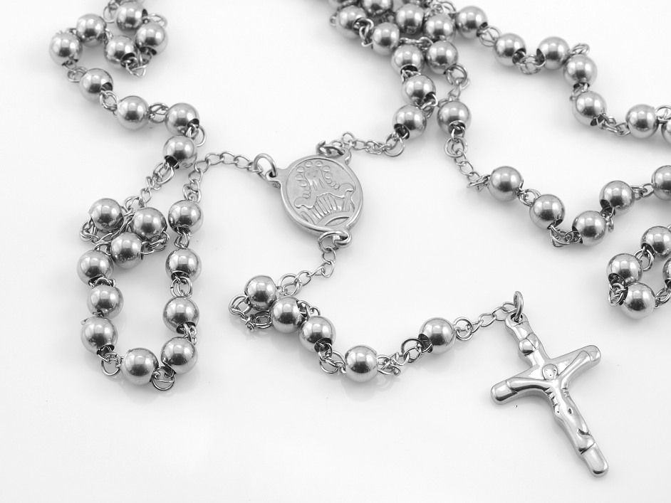 1. Ocelový řetízek růženec. SteelArt316L.Ocelový řetízek, růženec OCRET240106